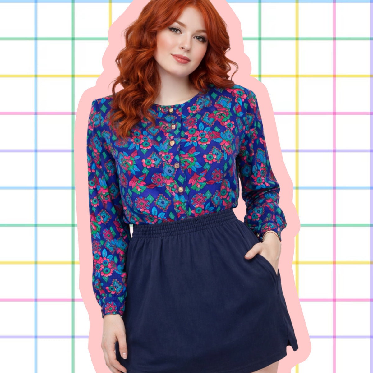 Blusa Retro Real Vintage – Colores Vibrantes