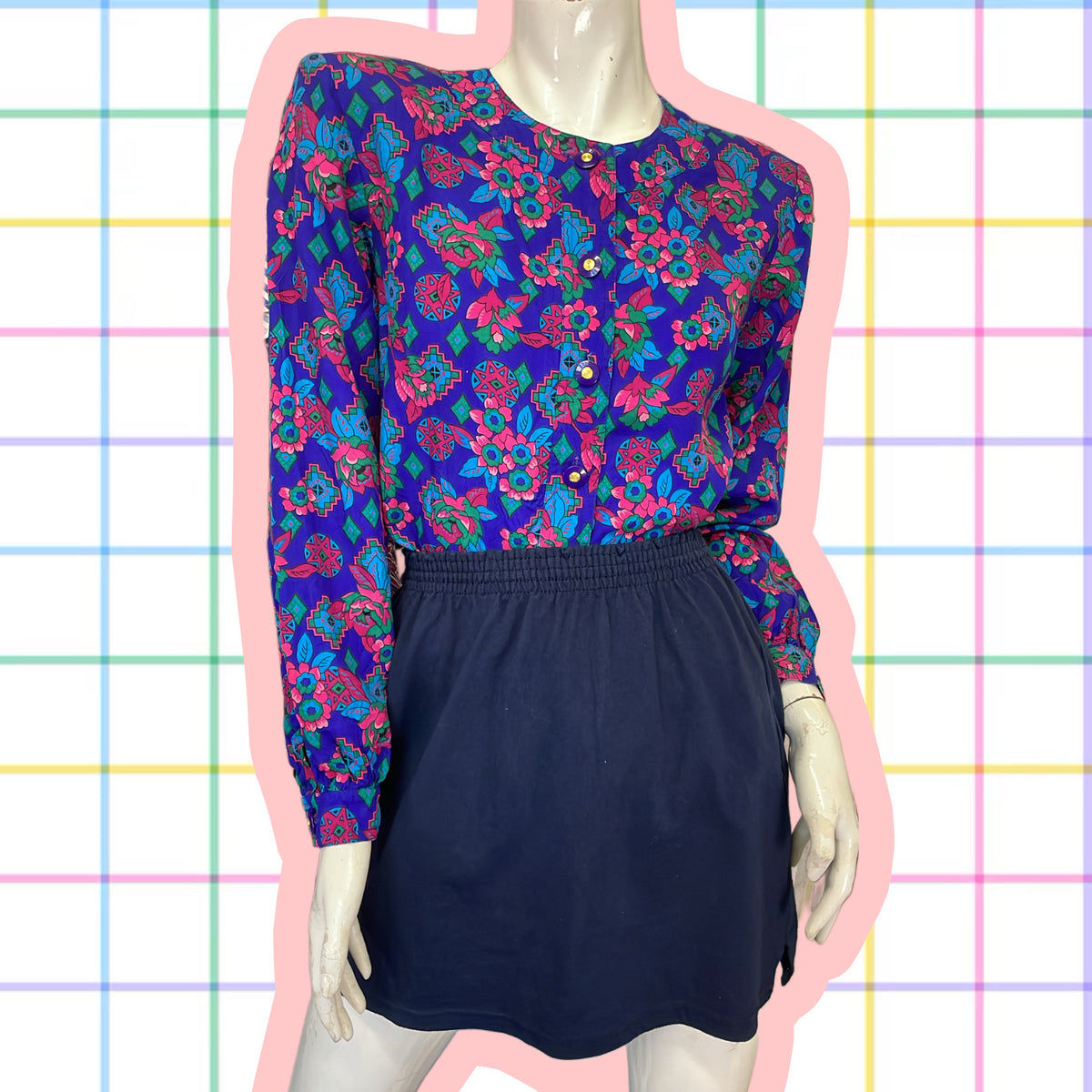 Blusa Retro Real Vintage – Colores Vibrantes