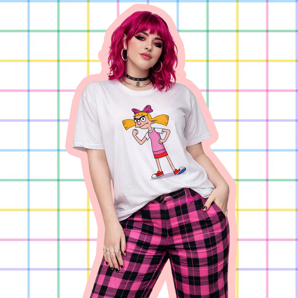 Polera Blanca Helga Pataki – Sublimación