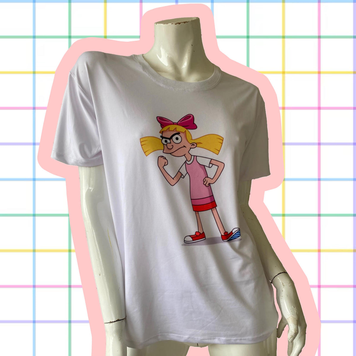 Polera Blanca Helga Pataki – Sublimación